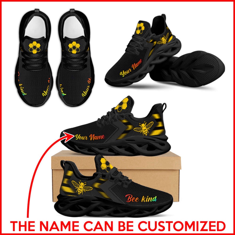 Bee Simplify Style Flex Control Sneakers Custom Fashion Shoes, Max Soul Sneakers, Max Soul Shoes