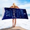 Believe That Very Few Things Are Impossible, Christian Beach Towel, Summer Towels