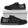 Black &amp Blue Kawaii Goth Bunny Low Top Shoes Sneaker, Low Top Designer Shoes, Low Top Sneakers