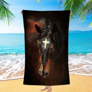 Black Horse Shinning Cross The Incredible Horse&hellip;