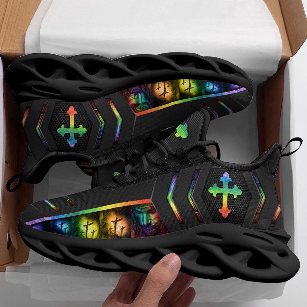 Black Jesus Running Sneakers 3 Max Soul Shoes, Max Soul Sneakers, Max Soul Shoes