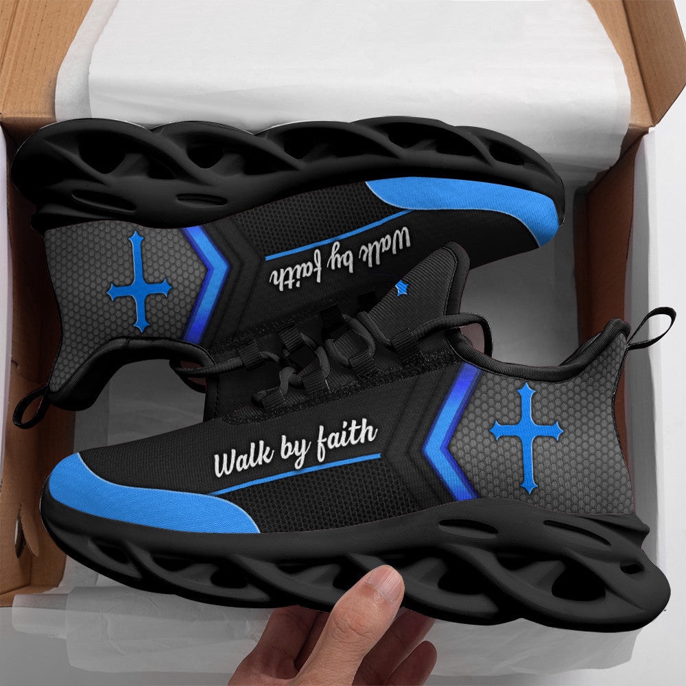 Black Jesus Walk By Faith Running Sneakers 3 Max Soul Shoes, Max Soul Sneakers, Max Soul Shoes