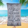 Bless The Food Before Us Beach Towel, Christian Beach Towel, Summer Towels