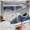 Blue Camo Camouflage Low Top Shoes, Low Top Designer Shoes, Low Top Sneakers