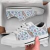 Blue Green Teal Ocean Mandala Low Top Shoes, Low Top Designer Shoes, Low Top Sneakers