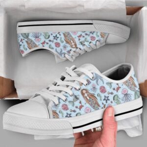 Blue Mermaid Low Top Shoes, Low Top&hellip;