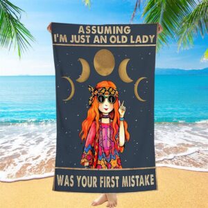Bohemian Hippie Beach Towel, Assuming I’m Just&hellip;