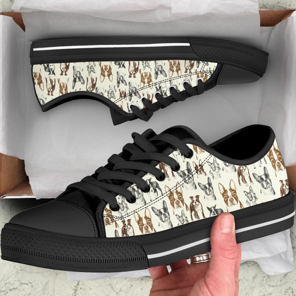 Boston Terrier Low Top Shoes, Low Top Sneaker, Designer Low Top Shoes, Low Top Sneakers Boston Terrier Low Top Shoes, Low Top Sneaker, Designer Low Top Shoes, Low Top Sneakers