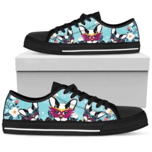 Boston Terrier Low Top Shoes Sneaker, Designer&hellip;