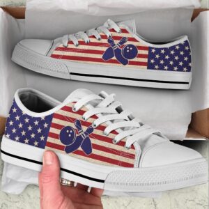 Bowling American Usa Flag Low Top Shoes,&hellip;