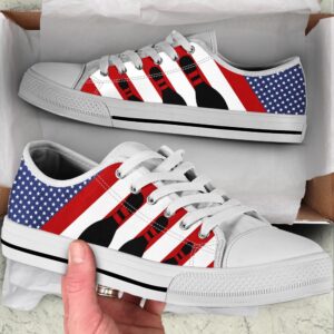 Bowling Usa Flag Low Top Shoes Canvas&hellip;