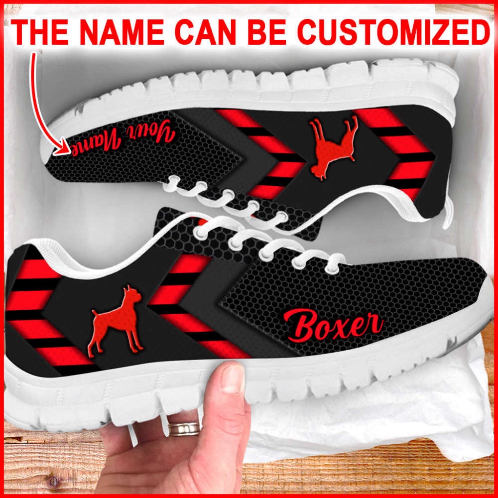Boxer Dog Lover Shoes Simplify Style Sneakers, Designer Sneakers, Sneaker Shoes
