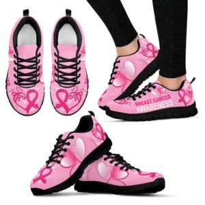 Breast Cancer Awareness Shoes Heart Sneaker Walking&hellip;