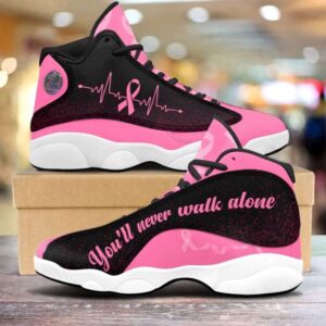 Breast Cancer Awareness Shoes You ll Never Walk Alone Basketball Shoes Basketball Shoes 2024 3 adrq4j.jpg