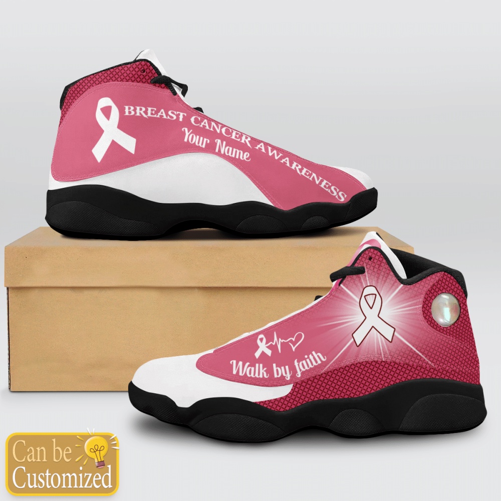 Breast Cancer Awareness Walk By Faith Custom Name Shoes, Basketball Shoes, Basketball Shoes 2024 Breast Cancer Awareness Walk By Faith Custom Name Shoes, Basketball Shoes, Basketball Shoes 2024