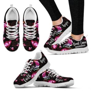 Breast Cancer Shoes Beautiful Of Butterfly Sneaker&hellip;