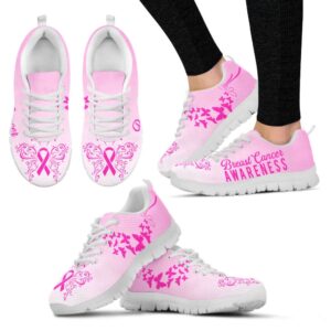 Breast Cancer Shoes Butterfly Sneaker Walking Shoes,&hellip;