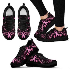 Breast Cancer Shoes Flower Ribbon Sneaker Walking&hellip;