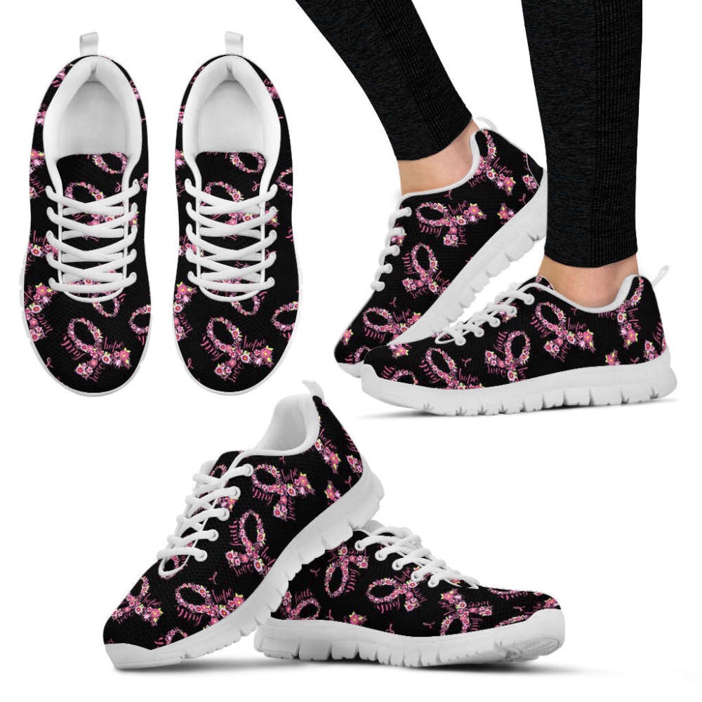 Breast Cancer Shoes Flower Sneaker Walking Shoes, Designer Sneakers, Best Running Shoes Breast Cancer Shoes Flower Sneaker Walking Shoes, Designer Sneakers, Best Running Shoes