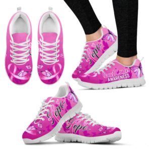 Breast Cancer Shoes Hope Butterfly Sneaker Walking&hellip;