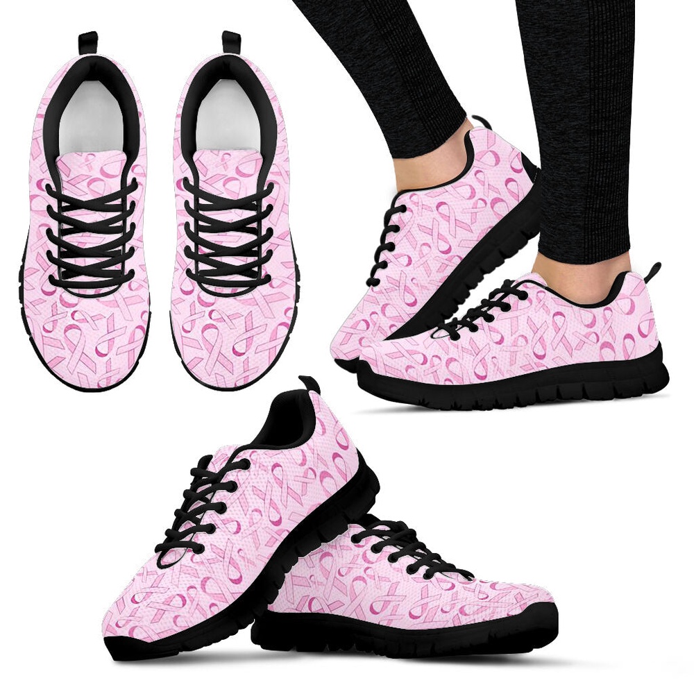 Breast Cancer Shoes Pattern Pink Sneaker Walking Shoes, Designer Sneakers, Best Running Shoes Breast Cancer Shoes Pattern Pink Sneaker Walking Shoes, Designer Sneakers, Best Running Shoes