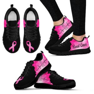 Breast Cancer Shoes Pink Black Sneaker Walking&hellip;