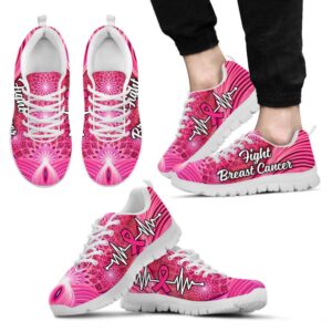 Breast Cancer Shoes Ribbon Fight Flower Light&hellip;