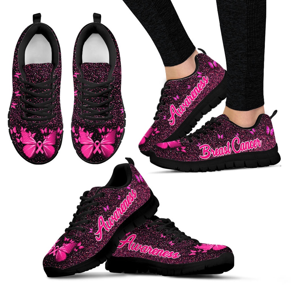 Breast Cancer Shoes Twinkle Sneaker Walking Shoes, Designer Sneakers, Best Running Shoes