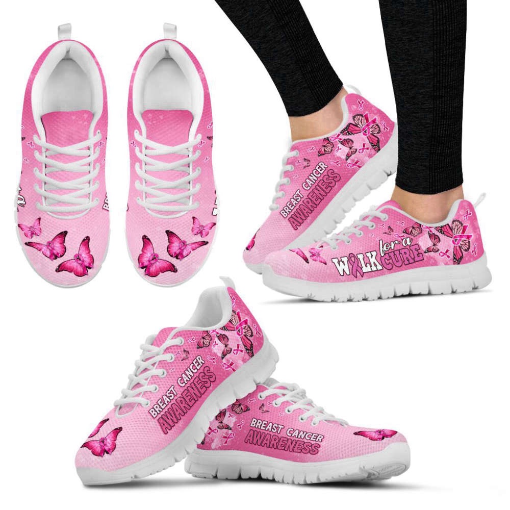 Breast Cancer Shoes Walk For A Cure Butterfly Sneaker Walking Shoes, Designer Sneakers, Best Running Shoes Breast Cancer Shoes Walk For A Cure Butterfly Sneaker Walking Shoes, Designer Sneakers, Best Running Shoes