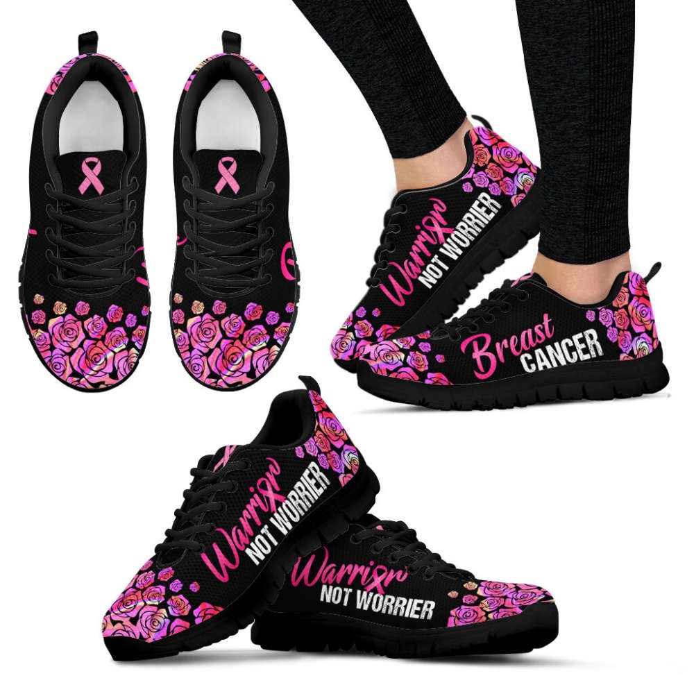 Breast Cancer Shoes Warrior Not Worrier Sneaker Walking Shoes, Designer Sneakers, Best Running Shoes