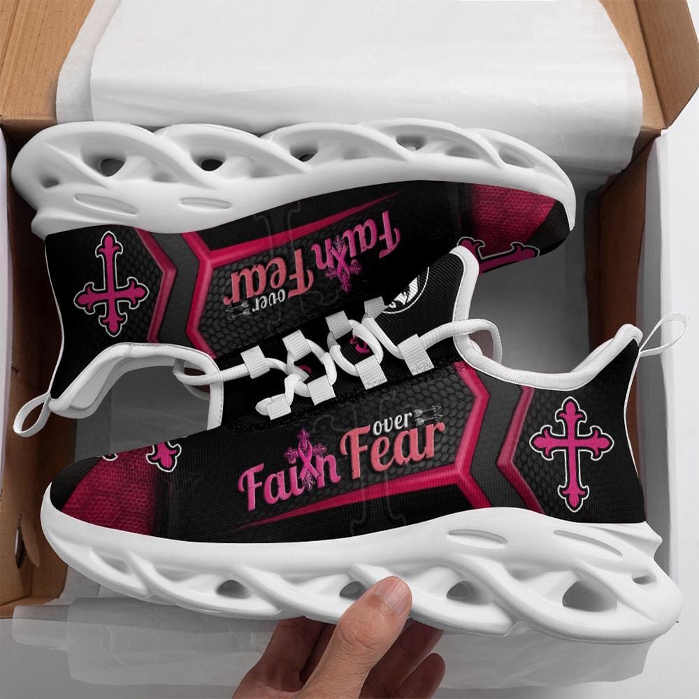 Breast Cancer Yezy Running Sneakers, Best Gift, Max Soul Sneakers, Max Soul Shoes