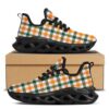 Buffalo Check St. Patrick’s Day Print Pattern White Running Shoes, Max Soul Sneakers, Max Soul Shoes