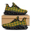 Buffalo Check St. Patrick’s Day Print Pattern White Running Shoes, Max Soul Sneakers, Max Soul Shoes