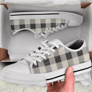 Buffalo Plaid Tennis Low Top Shoes, Low&hellip;