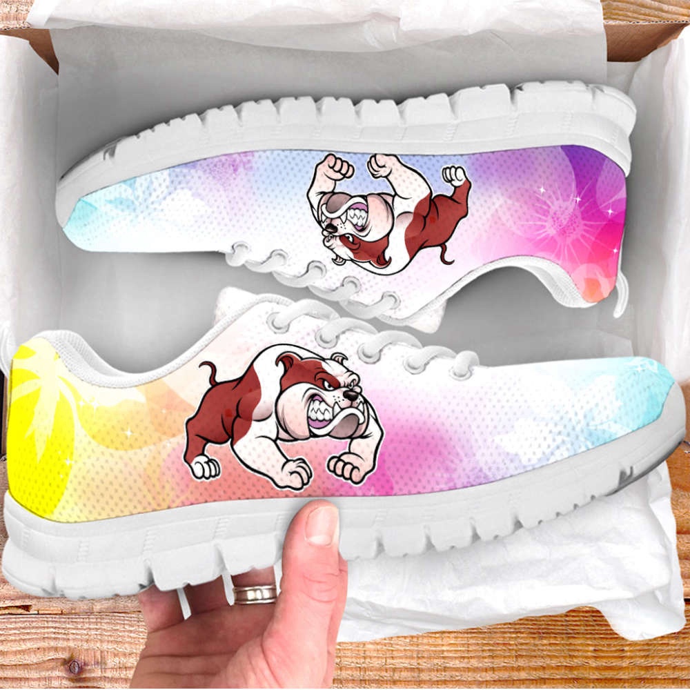 Bull Dog Lover Shoes Colorfull Sneakers Walking Running Lightweight, Designer Sneakers, Sneaker Shoes