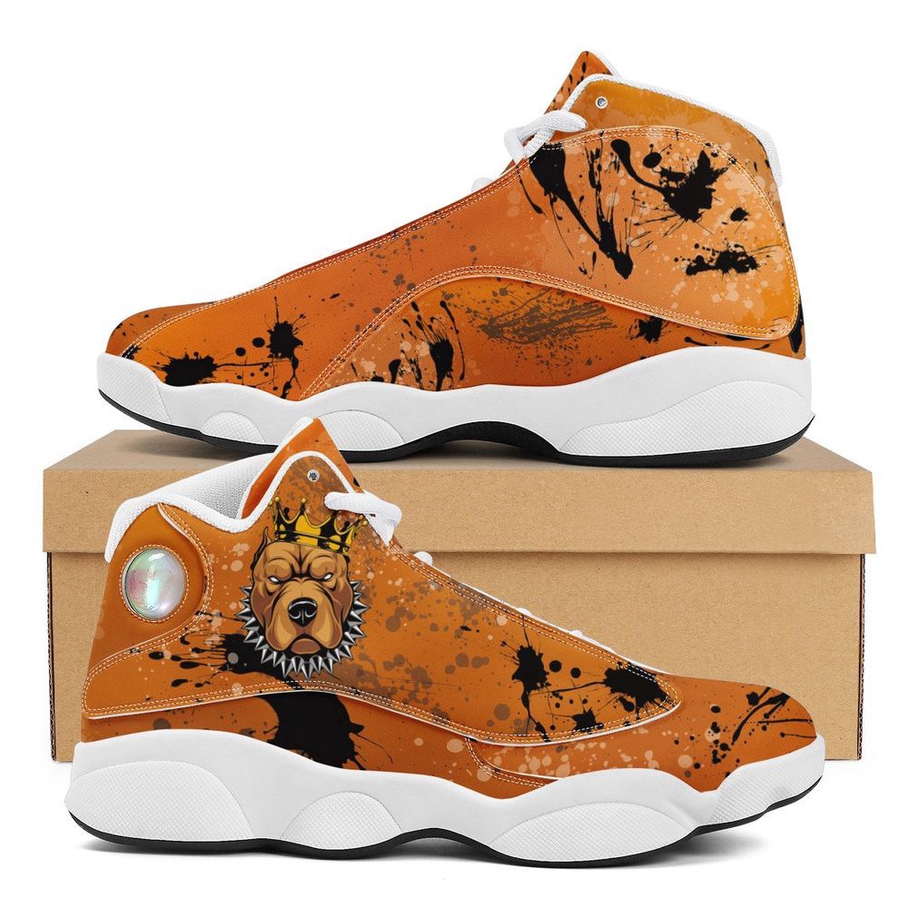 Bulldog King Design Basketball Shoes, Dog Sneaker, Basketball Shoes
