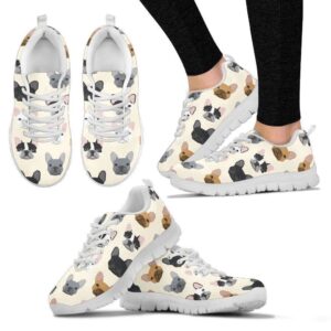 Bulldogs White Women’s Sneakers Walking Running, Designer&hellip;