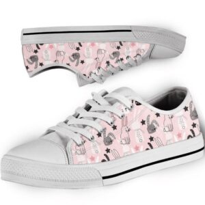 Bunny Rabbit Pattern Low Top Shoes, Low&hellip;