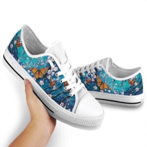 Butterfly Blue Low Top Shoes, Low Tops,&hellip;
