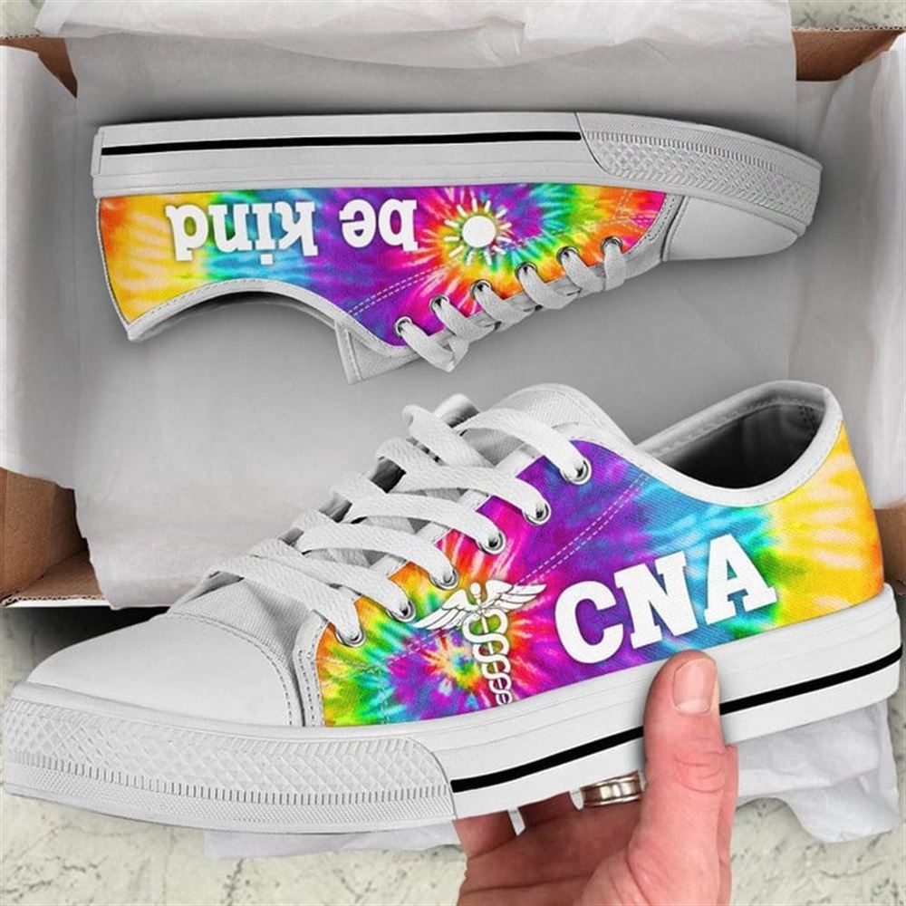 CNA Bekind Tie Dye Canvas Low Top Shoes, Low Top Designer Shoes, Low Top Sneakers