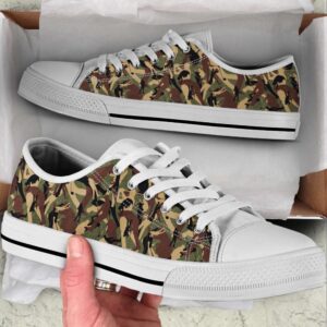Camo Pattern Golf Low Top Canvas Print&hellip;