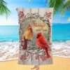 Cardinal Every Day Is A Gift Beach Towel, Christian Beach Towel, Summer Towels