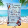 Cardinal Love Is Patient Love Is Kind Beach Towel, Christian Beach Towel, Summer Towels