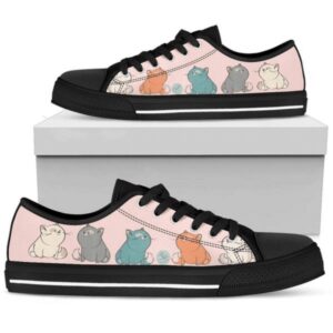 Cat Pattern Low Top Shoes PN205359Sb, Stylish&hellip;