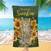 Cat White Butterfly I Will Send Them Without Wings Beach Towel, Christian Beach Towel, Summer Towels