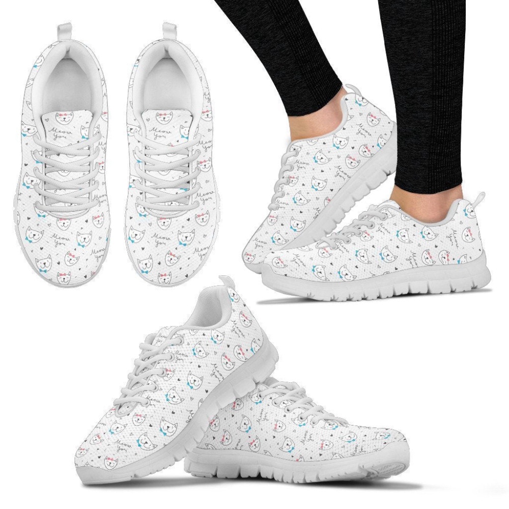 Cat Women Sneakers Walking Running Lightweight, Designer Sneakers, Sneaker Shoes