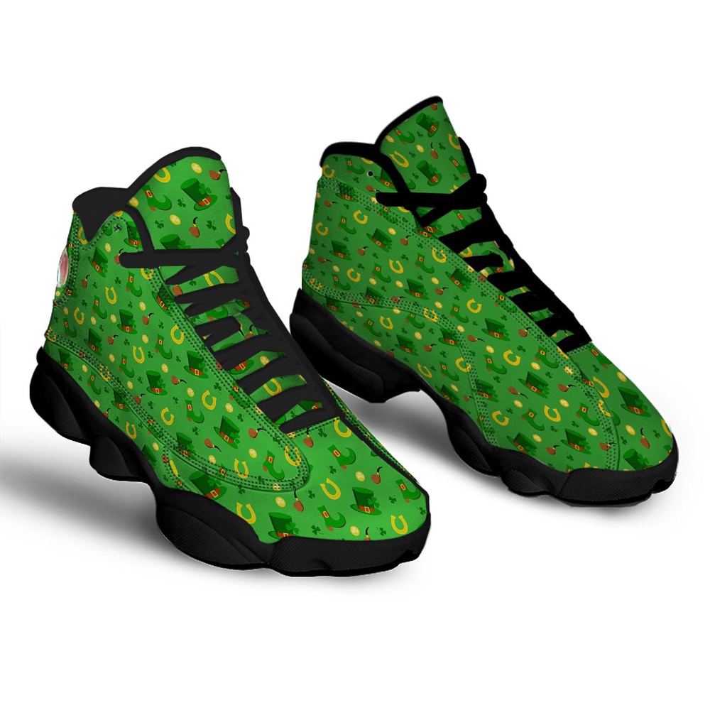 Celebration Saint Patrick’s Day Print Pattern Black Basketball Shoes, Basketball Shoes, Best Basketball Shoes 2024