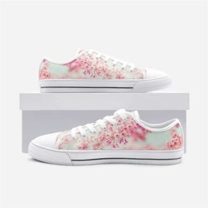 Cherry Blossom Pink Low Top Shoes, Low&hellip;
