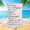 Christian Accept What Is Let Go Of What Was And Have Faith Beach Towel, Christian Beach Towel, Summer Towels
