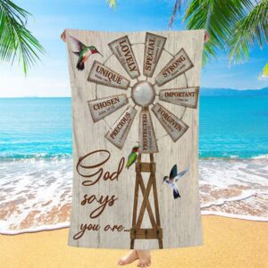 Christian Farmhouse Windmill God Says You Are&hellip;